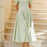 Robe Maxi Elegante com Ombro Descoberto