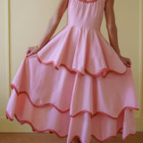 Robe maxi com volantes