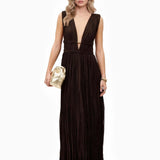 Maxi Robe com Decote em V