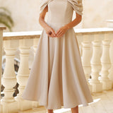 Robe Maxi Elegante com Ombro Descoberto