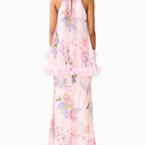 Robe maxi halter floral