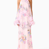 Robe maxi halter floral