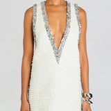 Robe mini col V
