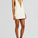 Robe mini col V