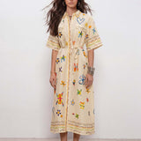Robe midi aquarela