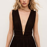 Maxi Robe com Decote em V