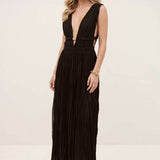 Maxi Robe com Decote em V