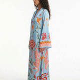 Robe maxi imprimée Azure