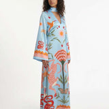 Robe maxi imprimée Azure