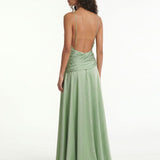 Robe Maxi Envolta Halter Sage