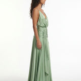Robe Maxi Envolta Halter Sage
