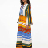 Vestido Maxi Listrado Horizon