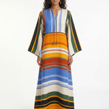Vestido Maxi Listrado Horizon