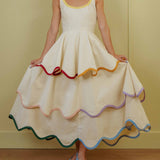 Robe maxi com volantes