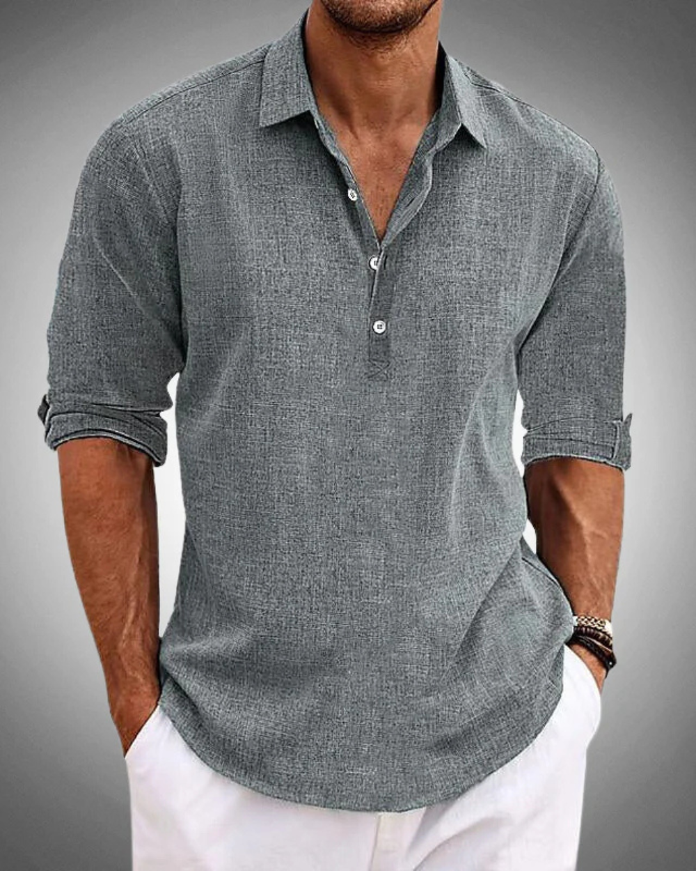 Camisa Clássica de Algodão