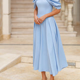 Robe Maxi Elegante com Ombro Descoberto