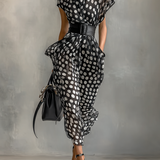 Alice | Vestido maxi de bolinhas