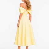 Robe Maxi Elegante com Ombro Descoberto
