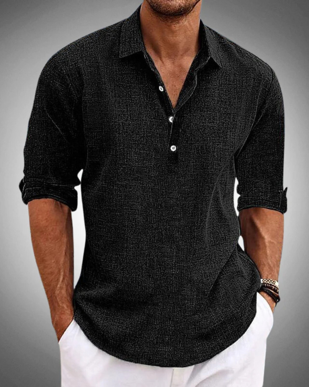 Camisa Clássica de Algodão