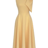 Robe midi ajustada com nó