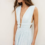 Maxi Robe com Decote em V