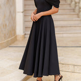 Robe Maxi Elegante com Ombro Descoberto