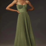 Alice | Robe Midi Plissada Elegante