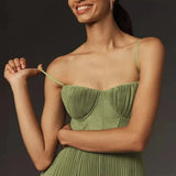 Alice | Robe Midi Plissada Elegante