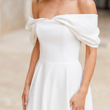 Robe Maxi Elegante com Ombro Descoberto