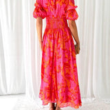 Alice | Vestido Maxi em Rosa Vermelho