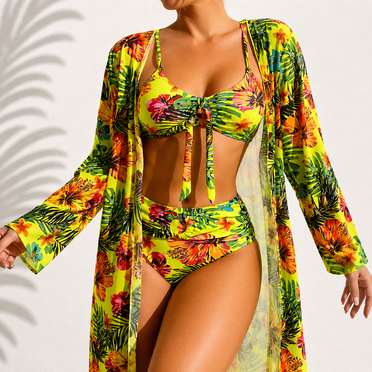 Sofia| Bikini 3 Peças Elegante Tropical