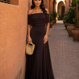 Vestido Toledo em cor castanha
