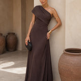 Vestido Toledo em cor castanha