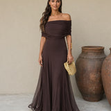 Vestido Toledo em cor castanha