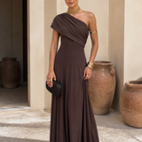 Vestido Toledo em cor castanha