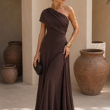 Vestido Toledo em cor castanha