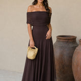 Vestido Toledo em cor castanha