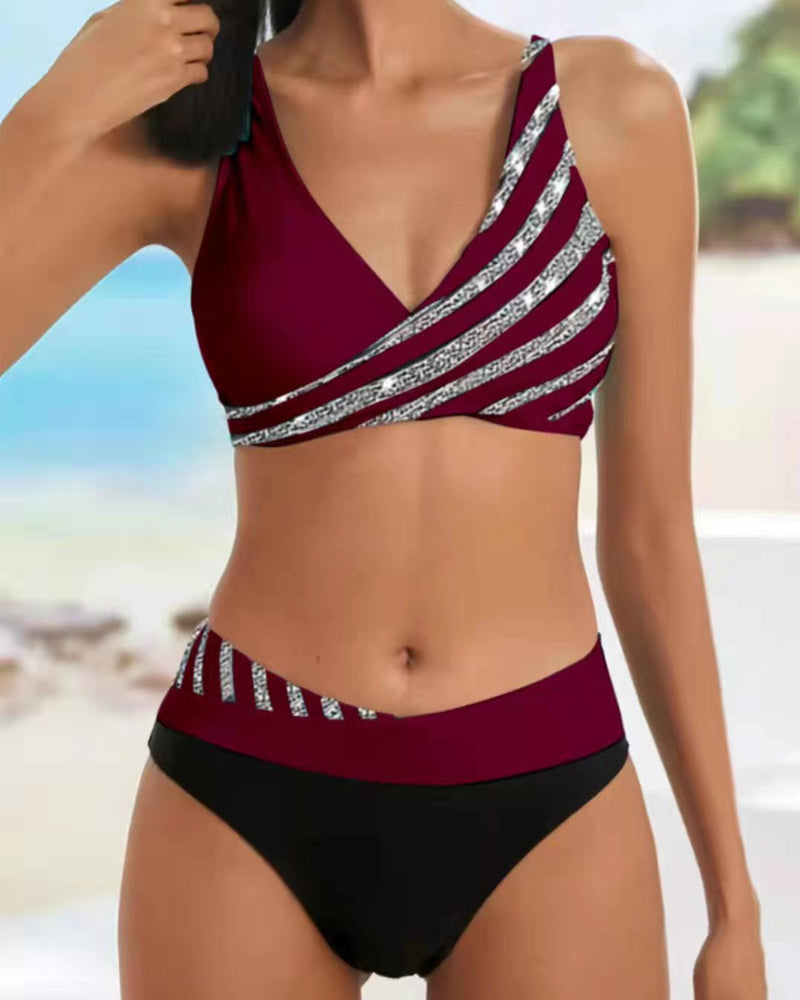 Vera - Biquíni Estampado em Tons Quentes
