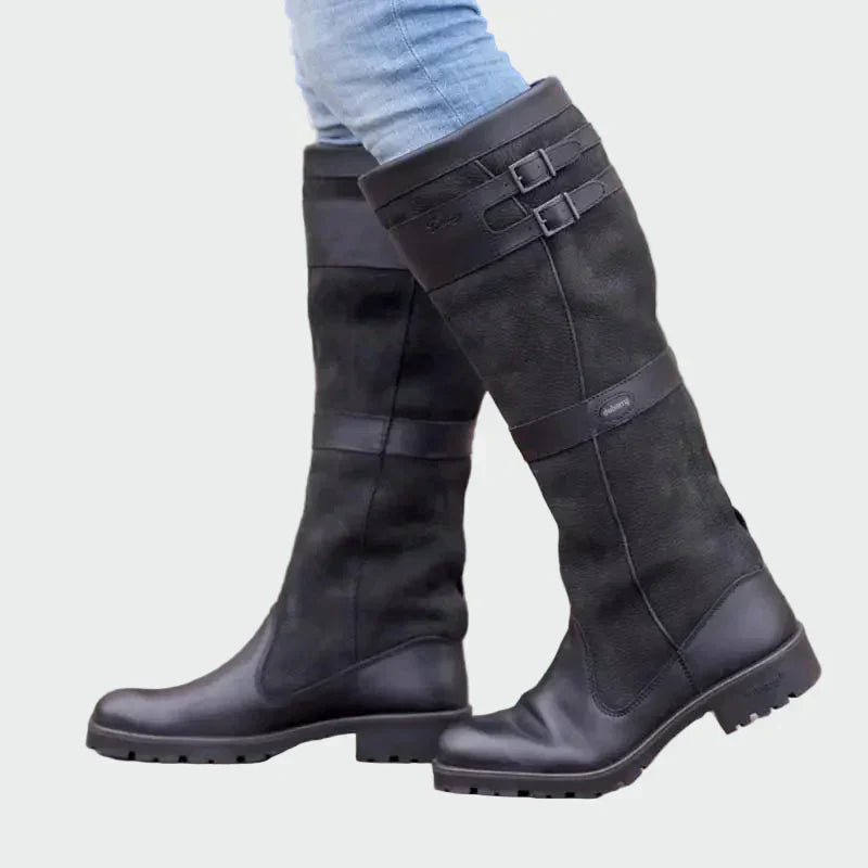 Botas de couro retro