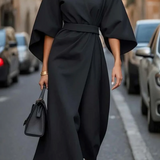 Alice | Robe elegante com mangas de lanterna e cinto