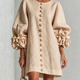 Robe Mini Floral Botonada