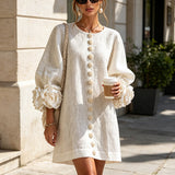 Robe Mini Floral Botonada