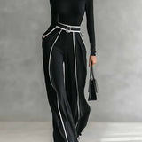 Vera | Conjunto elegante com detalhes em contraste