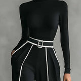 Vera | Conjunto elegante com detalhes em contraste