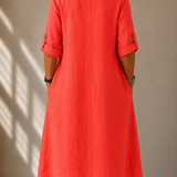 Vestido Fluido Corte Direito