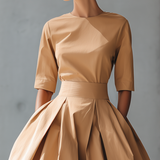 Alice | Vestido Maxi em Algodão Estruturado