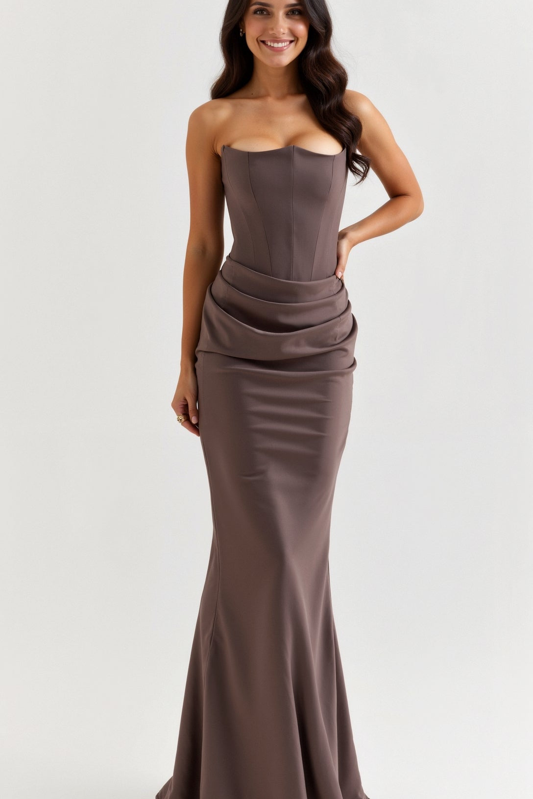 Esmeralda - Vestido comprido com corpete
