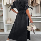Alice | Vestido de denim vibrante