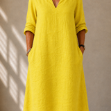 Vestido Fluido Decote V