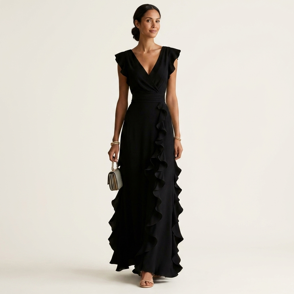 Alice | Robe Maxi com Decote Cruzado